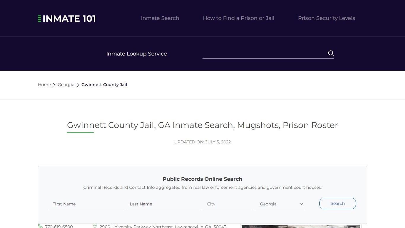 Gwinnett County Jail, GA Inmate Search, Mugshots, Prison ...
